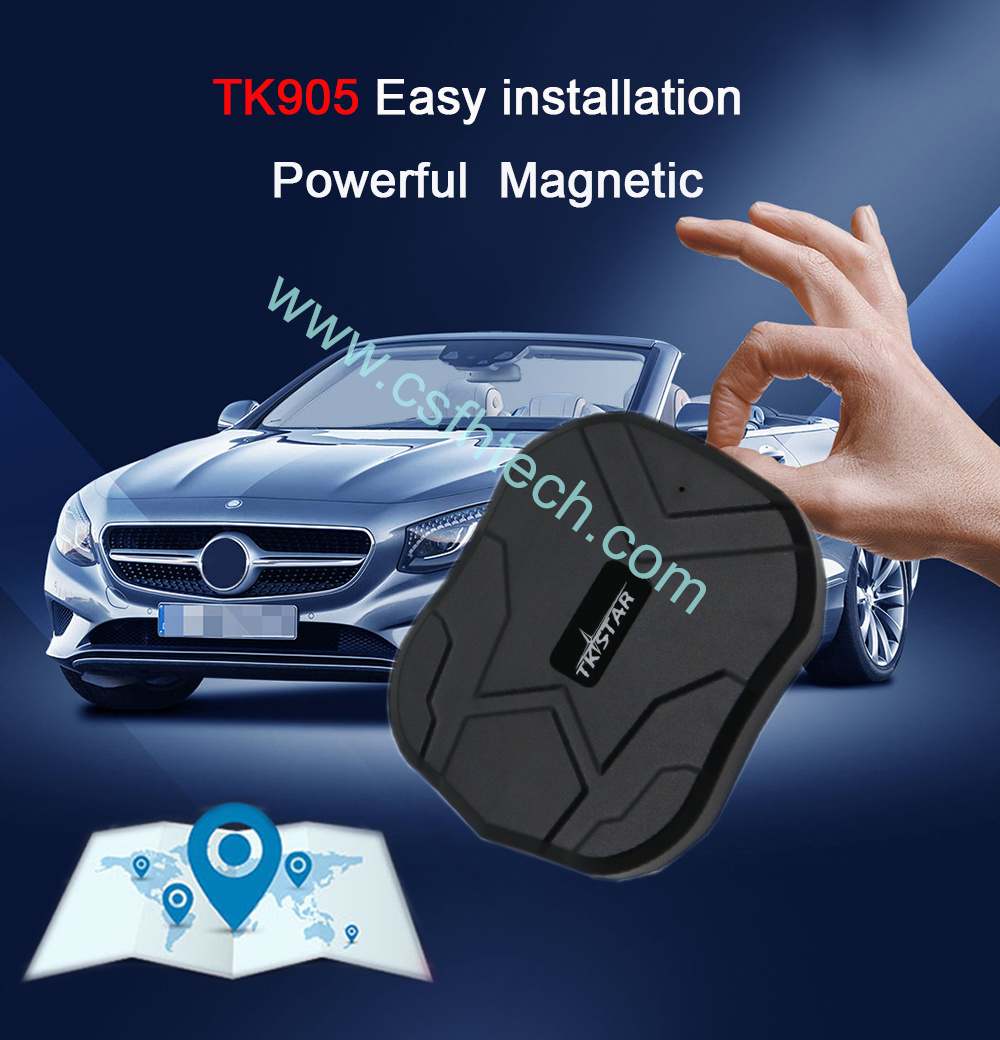 Csfhtech GPS Tracker Car TKSTAR TK905 5000mAh 90 Days Standby 2G Vehicle Tracker GPS Locator Waterproof Magnet Voice Monitor Free Web APP  TKSTAR TK905 