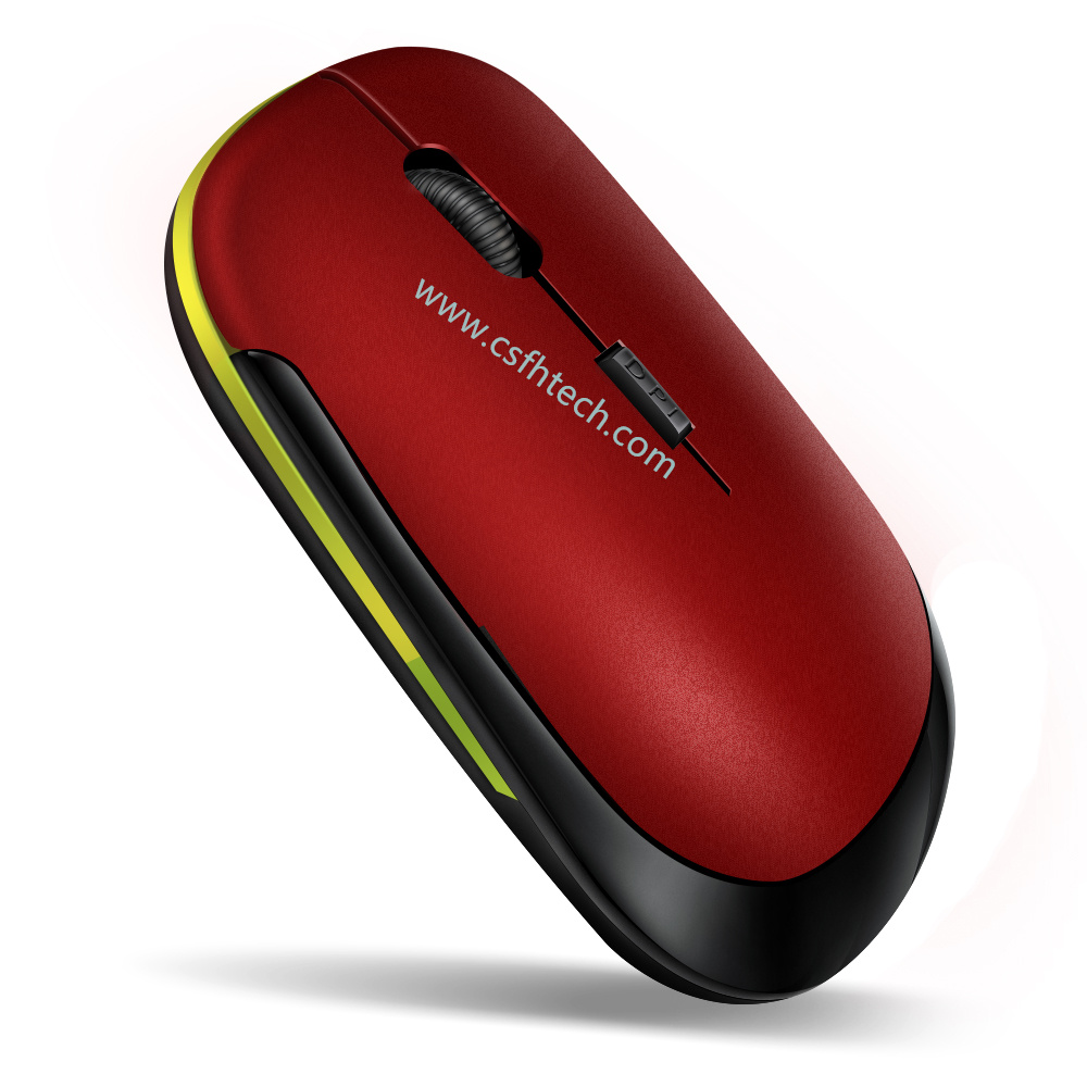 csfhtech2.4G Mini Wireless Mouse Erogonomic Wireless 1600DPI Optical Gaming Mouse Ultra thin Gamer Mouse for laptop desktop PC