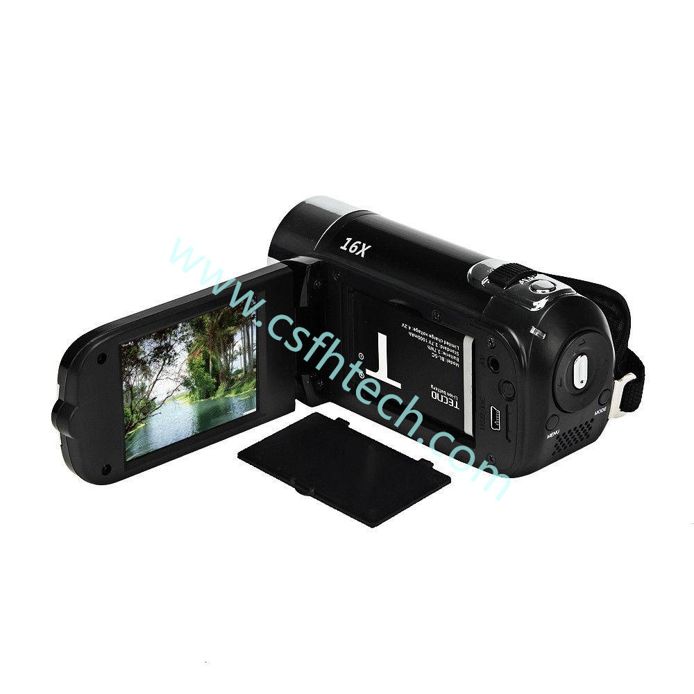 Csfhtech Camera Camcorder 16x High Definition Digital Video Camcorder 1080P 2.7 Inch TFT LCD Screen 16X Zoom Camera us plug 