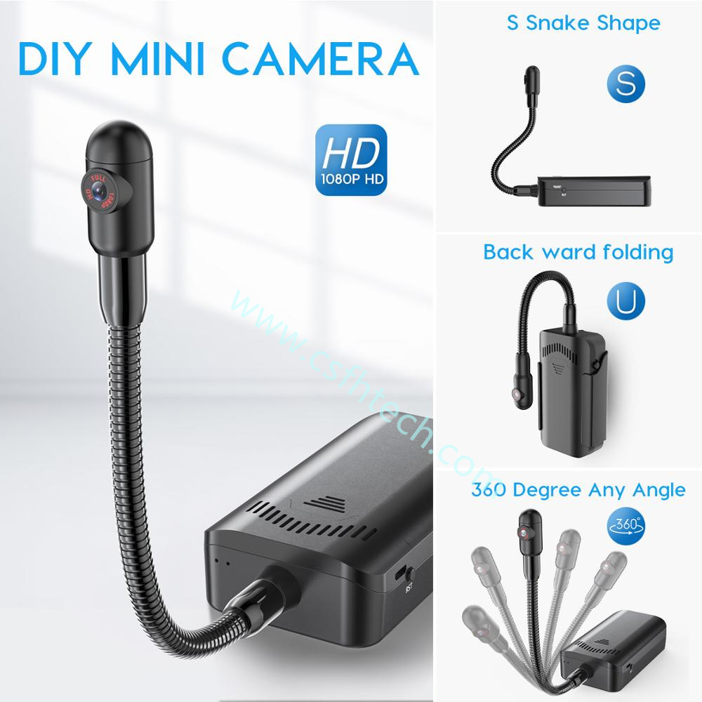 Csfhteh wireless DIY Mini Camera Remote Monitoring Wifi HD Video Recorder Micro Camcorder Mini Cam Motion Detection DV camera