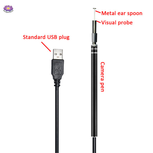 The Best Quality Endoscope camera Ear cleaning 5.5mm Lens LED lighting Ears Endoscope interface Borescope Ear Search Spoon mini Camera Made In China Factory