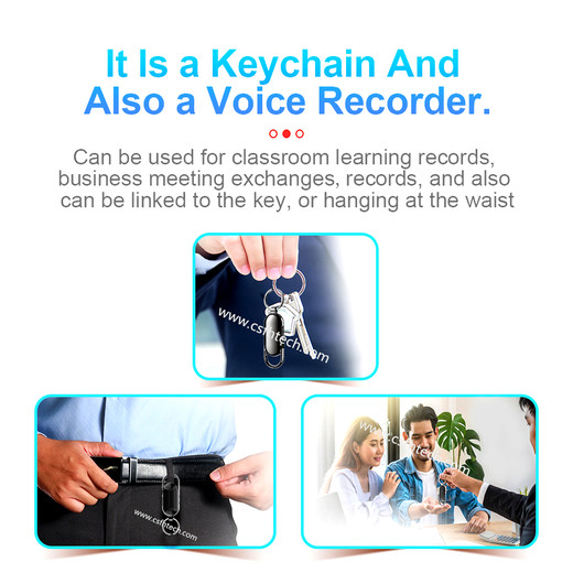 Wholesale The Best New High Quality Automatically Encrypted Keychain Voice Control Recording MP3 Voice Recorder Professional HD Noise Reduction Ultra-Long Made In China Factory