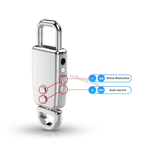 4G 8GB 16G 32G Metal Housing Digital Adio Hidden Spy Voice Recorder keychain Mp3 Made In China Factory