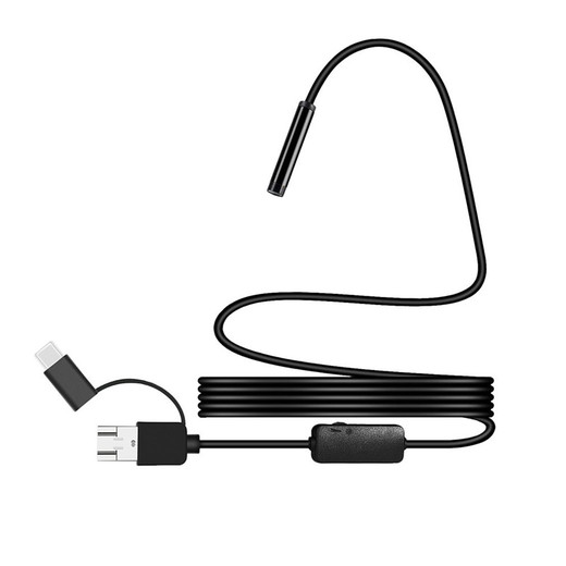 3 In1 Digital Ear Endoscope Scope Around USB Computer Andriod Type-c Connected Ear Inspection Camera with Vedio Light 