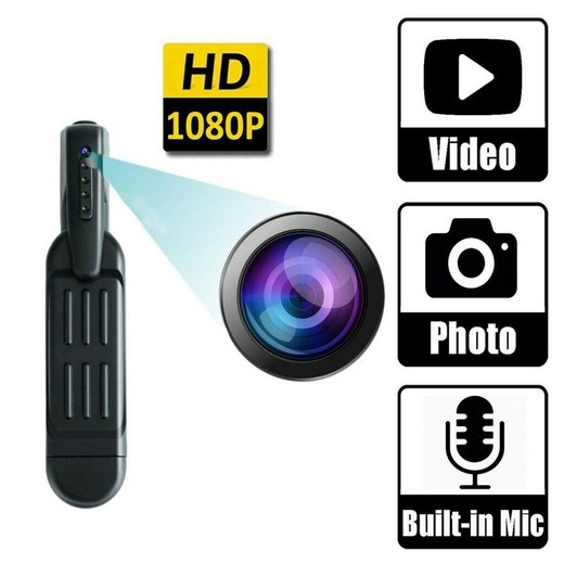 HD 1080P Mini Camera Pocket Pen Hidden DVR Camcorder Video Recorder W/SD Card Spy Mini Portable Body Video Recorder DVR