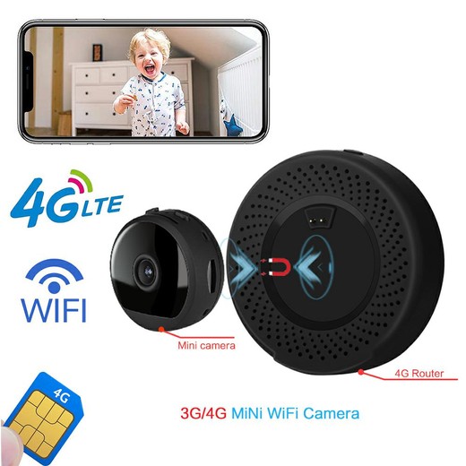 3G 4G Lte Wireless Portable Mini  Camera 1080P Wireless GSM SIM Card WIFI CCTV P2P IR Night Vision Surveillance Monitor Security
