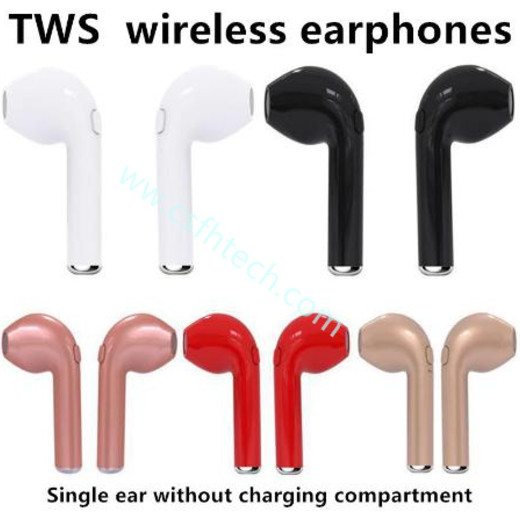 Csfhtech TWS i7s Bluetooth earphones music Headphones business headset sports earbuds suitable wireless Earpieces For smart phone