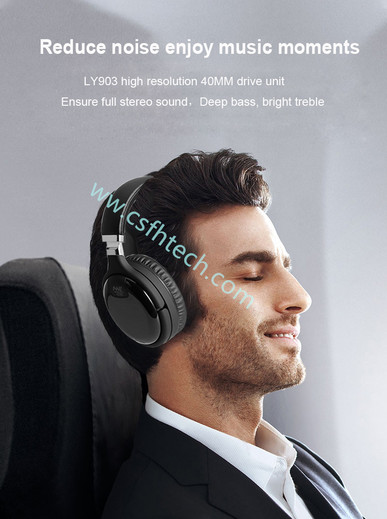 Csfhtech Globleseller ANC Bluetooth Headphones Wired & Wireless Bluetooth Headset Active Noise Cancelling Headphone Deep Bass With MIC for PC Phone