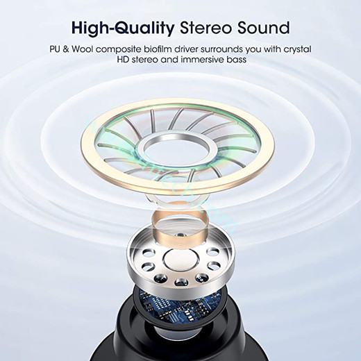 Csfhtech R22 Wireless Earbuds TWS 5.1 Bluetooth Earphone Wireless Headset Led Display IPX8 Waterproof 40 Hours HiFi Premium Sound Noise