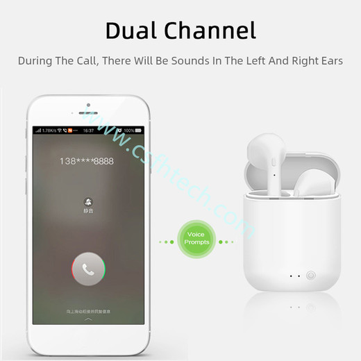 Csfhtech Mini-2 TWS Wireless Earphones Bluetooth 5.0 Headphones Sports Earbuds Headset With Mic Charging Box For iPhone Xiaomi PK i9s i7s