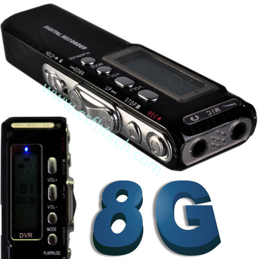  Csfhtech 8GB Digital Voice Recorder Voice Activated USB Pen Digital Audio Voice Recorder Mp3 player Dictaphone Black