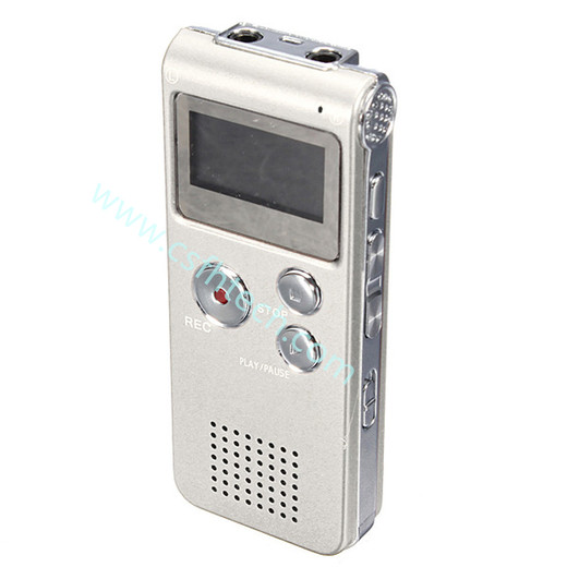  Csfhtech Voice Recorder 2021 8GB Rechargeable Steel DIGITAL Sound Voice Recorder Dictaphone MP3 Player Record Mini Player 