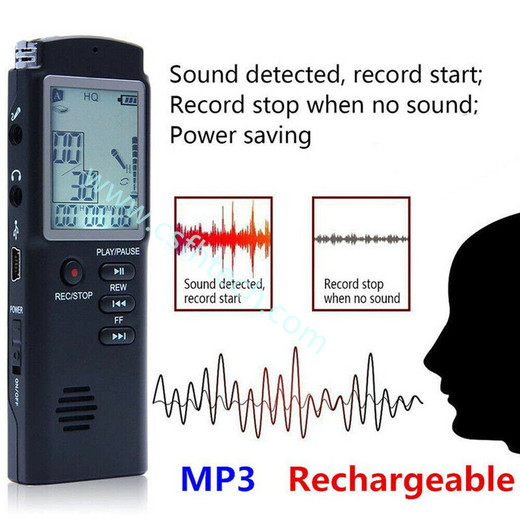  Csfhtech 8GB/16GB/32GB Voice Recorder USB Professional 96 Hours Dictaphone Digital Audio Voice Recorder With WAV,MP3 Player