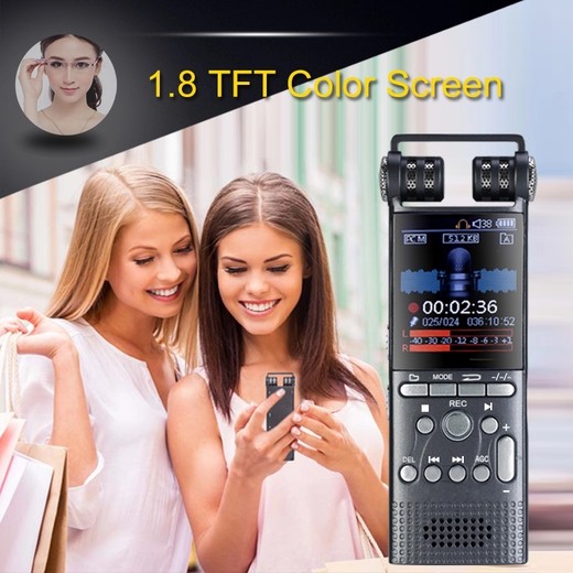  Csfhtech Professional 8GB 1536kbps Multi-function USB LCD Digital Voice Recorder support MP3 Player Dictaphone 