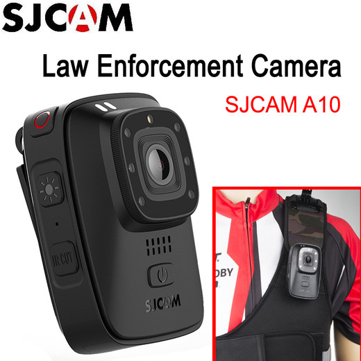 Csfhtech SJCAM A10 Portable Law Enforcement Camera Wearable Body Cameras IR-Cut B/W Switch Night Vision Laser Lamp Infrared Action Camera