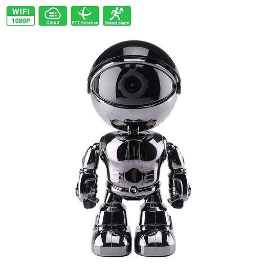 Csfhteh 1080P Smart Robot IP Camera Home Security 355° Rotating Wifi Camera Two Way Voice Baby Monitor CCTV Camera Robot Auto Tracking