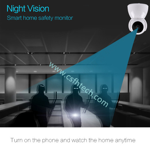 Csfhteh V380 Pro WiFi IP Camera Security Home Security 1080P Wireless Surveillance Camera Ptz Auto Tracking IR Night Vision Baby Monitor
