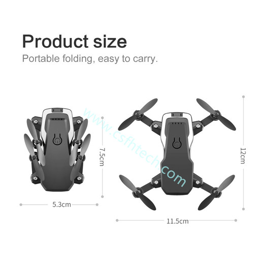 Csfhtech LF606 Mini RC drone with 4K 5MP HD Camera Foldable drones Altitude Hold Pocket Profesional Quadcopter Dron Gift Toys for boys
