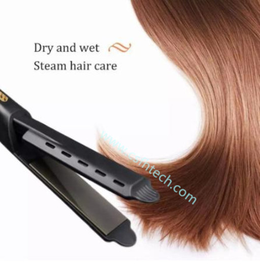 Csfhtech Hair Straightener Four-gear temperature adjustment Ceramic Tourmaline Ionic Flat Iron Curling iron Hair curler For Women hair