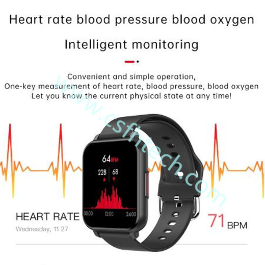csfhtech  1.55'' Full Touch Game Smart Watch Men Ip67 Waterproof Sport Fitness Tracker Watch Smartwatch Women Blood Pressure Heart Rate