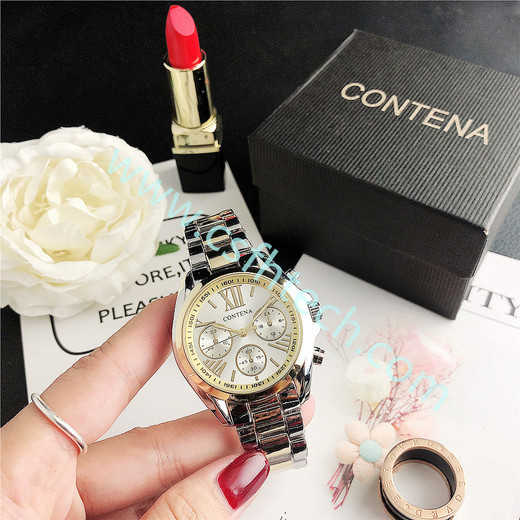 Csfhtech New Creative Watch Women Watches Luxury Rose Gold Quartz Ladies Watches Stainless Steel Bracelets Wristwatches Reloj Mujer