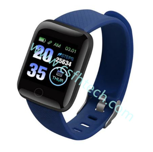 Csfhtech Smart Band Bluetooth Smart Bracelet Men Women Waterproof Fitness Tracker Heart Rate Smarthwatch for Android IOS D13 116Plus Band