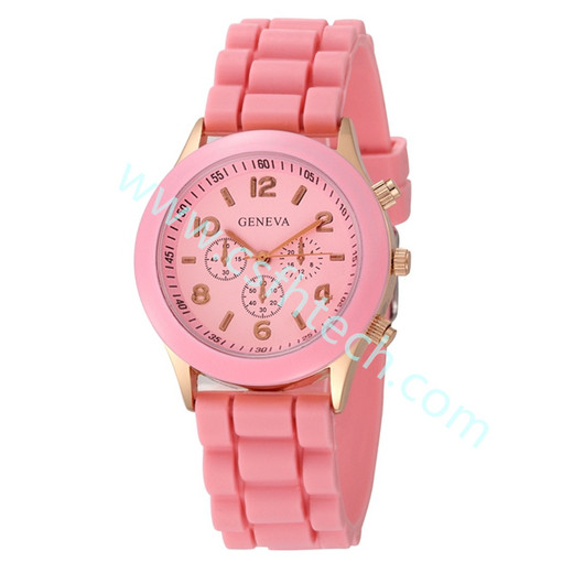 Csfhtech New Fashion Classic Silicone Women Watch simple style wrist watch Silicone Rubber casual dress Girl 2021 clock
