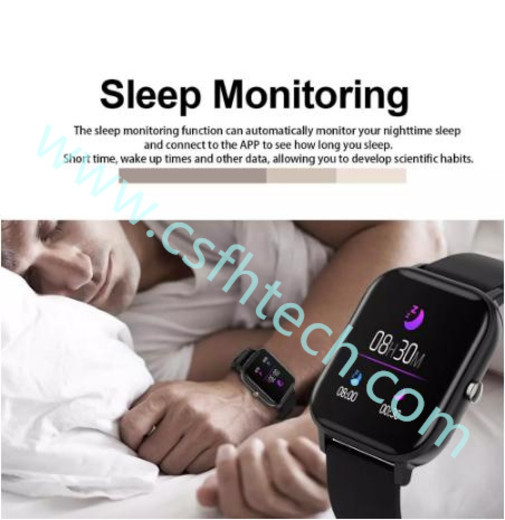 Csfhtech Smart watch IP67 waterproof clock heart rate sphygmomanometer and other multi-exercise mode bracelet