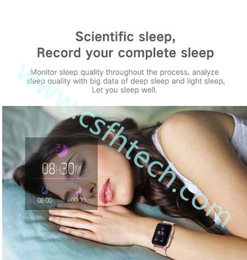 Csfhtech Smart watch IP67 waterproof clock heart rate sphygmomanometer and other multi-exercise mode bracelet