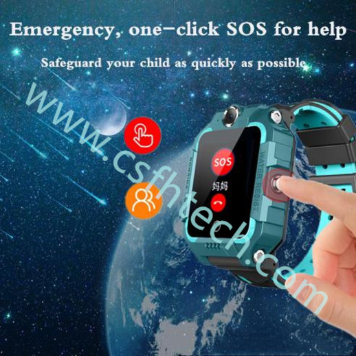 Csfhtech Kids Smart Watch Waterproof 4G GPS WIFI LBS Tracker Phone Watch SOS Video Call for Children Anti Lost Monitor Baby
