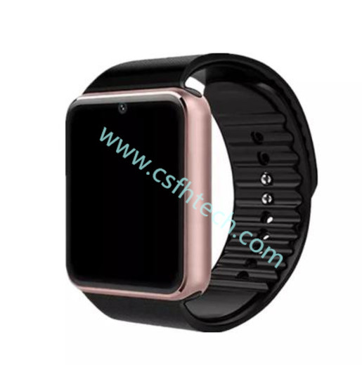 Csfhtech Smart Watch GT08 Clock Sync Notifier Support Sim TF Card Bluetooth Connectivity Android Phone Smartwatch Alloy Smartwatch
