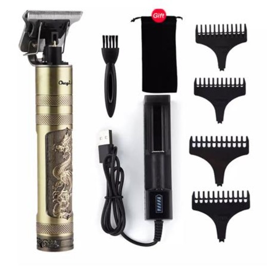 Csfhtech USB Rechargeable Baldheaded Hair Clipper Electric hair trimmer Cordless Shaver Trimmer 0mm Men Barber Hair Cutting Machine
