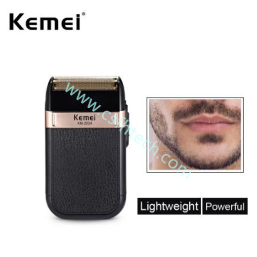 Csfhtech Kemei Electric Shaver for Men Twin Blade Waterproof Reciprocating Cordless Razor USB Rechargeable Shaving Machine Barber Trimmer