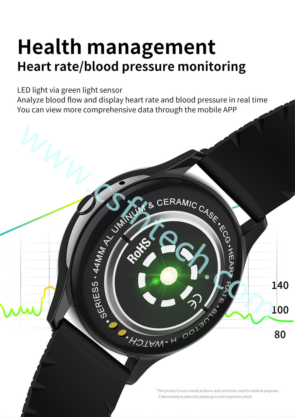 1 Csfhtech   Smart Watch Men Women Blood Pressure Fitness Tracker Smartwatch IPS Screen Heart Rate Monitor Waterproof Clock For Android IOS (9).jpg