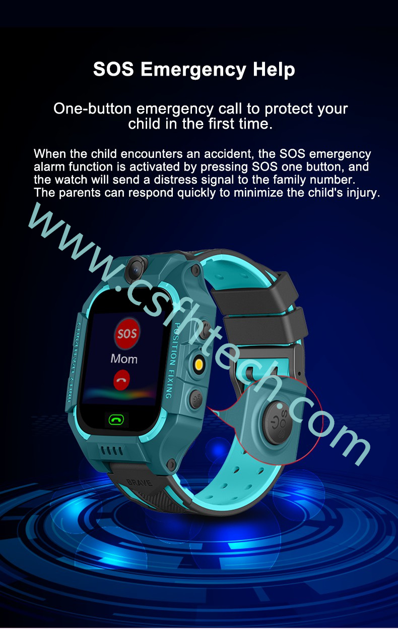 Csfhtech Waterproof Smart Watch for Kids LBS Tracker Child SOS Call Anti Lost Baby Watch Children Phone Watches for Boy girls (6).jpg