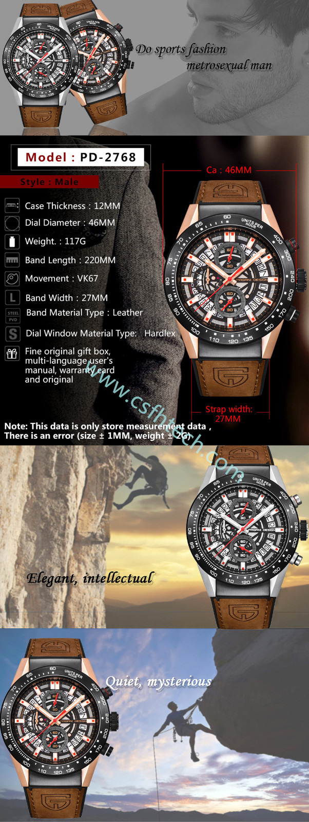 Csfhtech  mens watches Top Brand Luxury Waterproof Quartz Watch men Sport Military Men's Wrist Watch Relogio Masculino (4).jpg