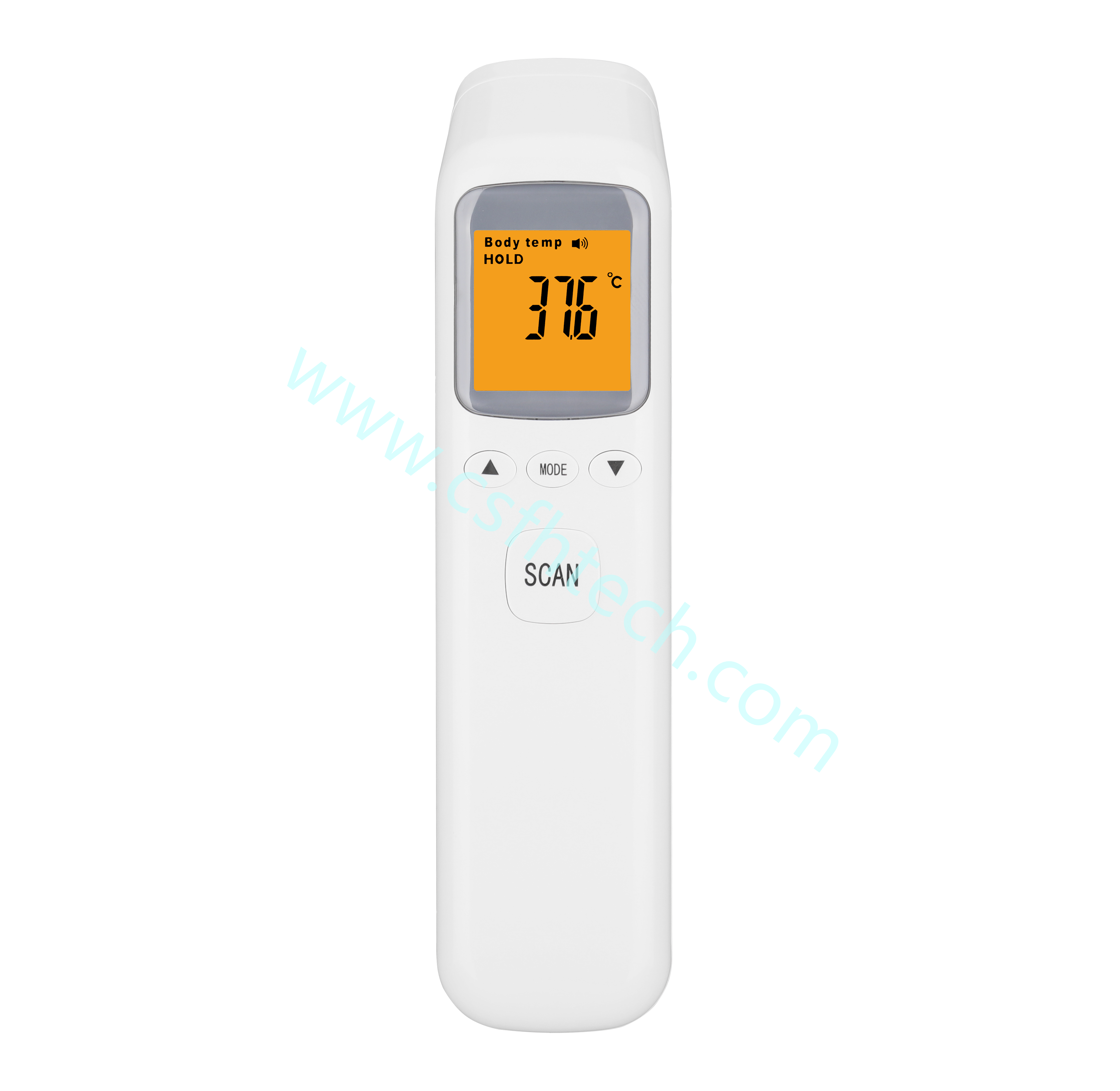 Globleseller Infrared Forehead Digital Thermometer Gun IR Laser Non Contact Thermometer with 3 Color Backlight Display for Baby Adults Indoor (3).png