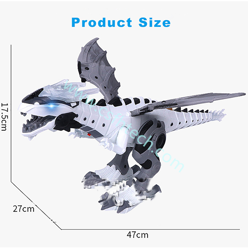 1 Csfhtech Best Quality   Large Spray Mechanical Dinosaurs With Wing Cartoon Electronic Walking Animal Model Dinosaurio juguete Robot Pterosaurs Kids Toys (6).jpg