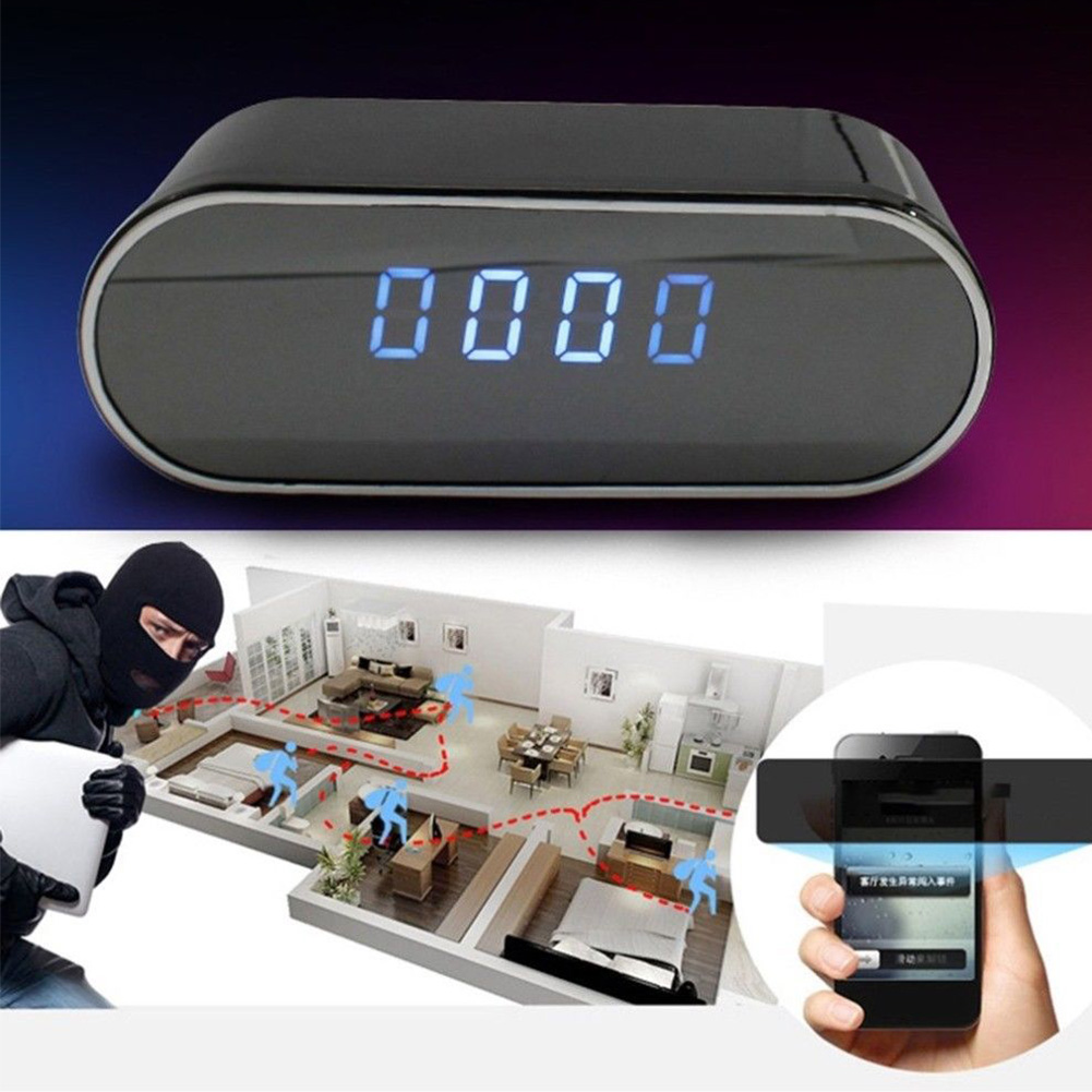 The Best Quality WirelessWIFI Camera Clock 1080P Z10 Mini Camera Time Alarm Watch P2P IP/AP Made In China