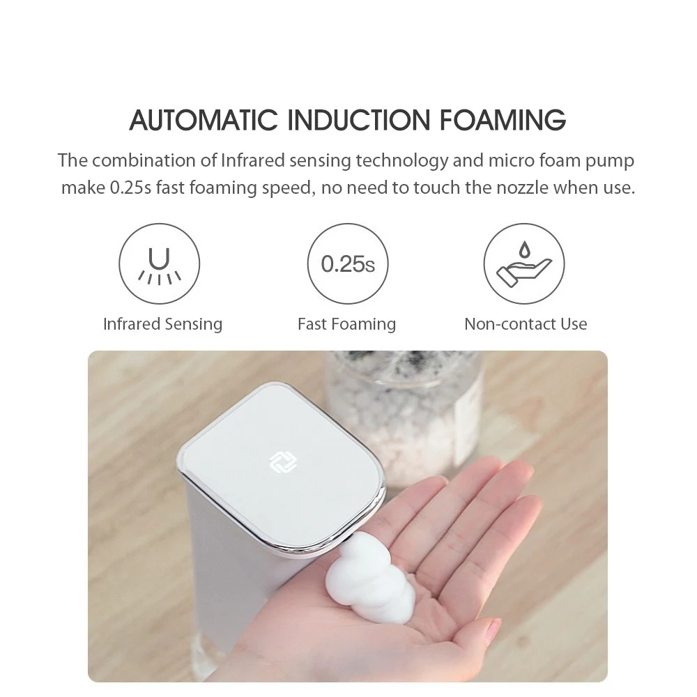 2021 Wholesale The Smart Automatic Induction Soap Dispenser Non-contact Foaming Washing Hands Washing Machine For smart home Office Made In China Factory 