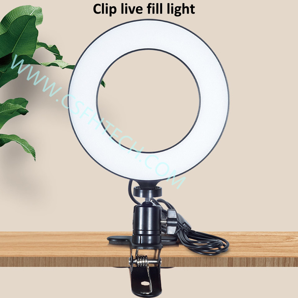 csfhtech 26cm Protable Selfie Ring Light for 26cm Protable Selfie Ring Studio Video LED Dimmable Photography Lighting With USB Cable