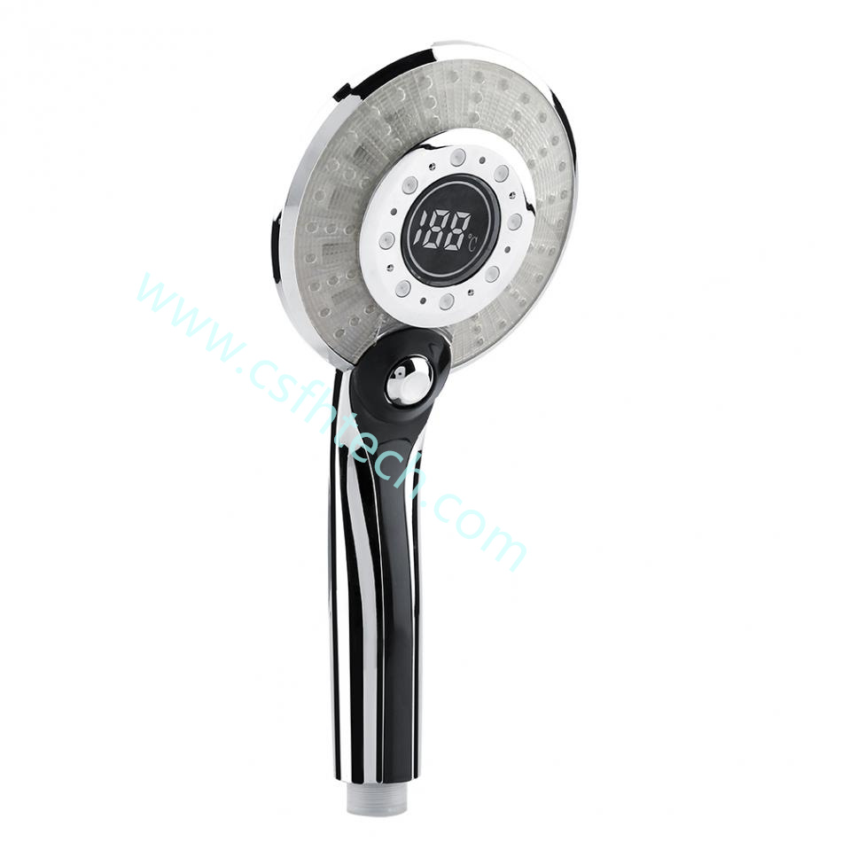Csfhtech LED Shower Head Digital Temperature Control Shower Sprayer лейка для душа 3 Spraying Mode Water Saving Shower Filter chuveiro