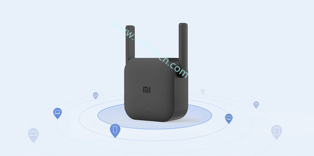 Csfhtech Xiaomi WiFi router Amplifier Pro 300M Network Expander Repeater Signal overlay Wireless Range Extender 2 external antennas