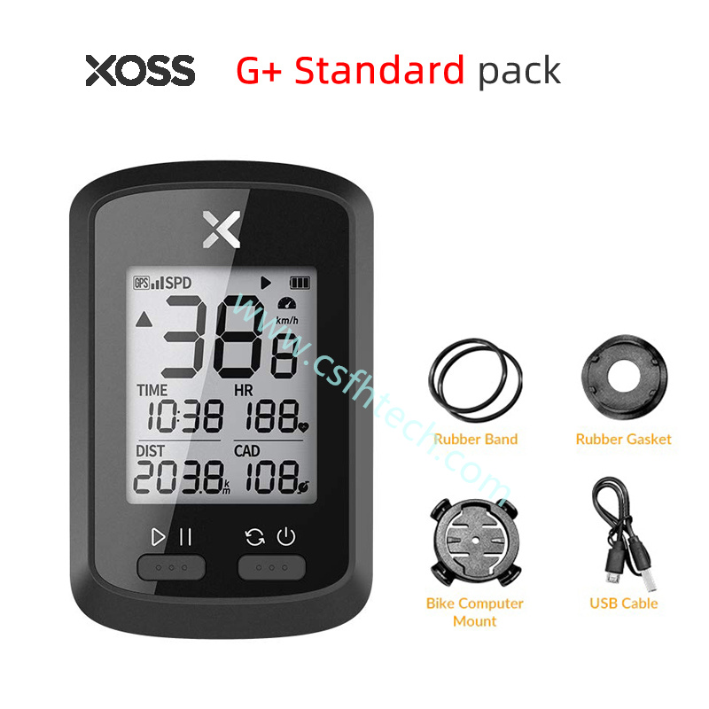 Csfhtech XOSS Bike Computer G + Plus Wireless GPS Odometer Waterproof Road Cycle MTB Bicycle Bluetooth ANT+ Sprint Cycling Speedometer
