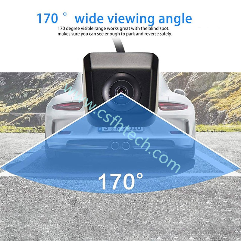  Csfhtech Car Rear View Camera Reverse Universal HD Color Image Video Night Vision 170 Degree Wide Angle Waterproof Backup For Car Camera