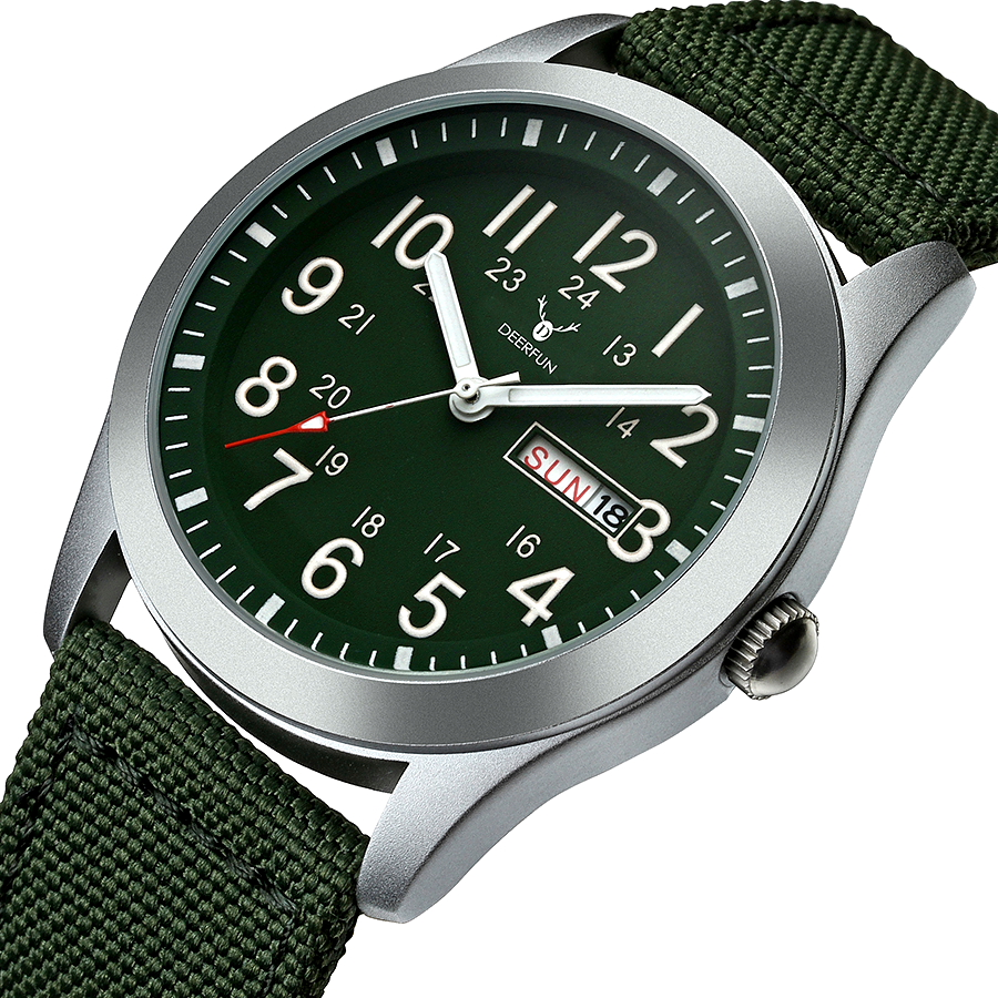 Csfhtech DEERFUN Sports Watches Men Luxury Brand Army Military Men Watches Clock Male Quartz Watch Relogio Masculino horloges 