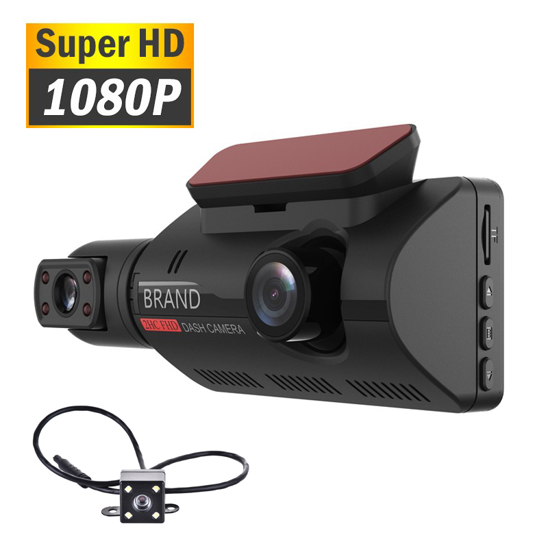 Csfhtech  3 1080P HD Car DVR Dash Camera Video Recorder Rear View Camera Loop Recording G-sensor Night Vision 170° Wide Angle Dash Cam