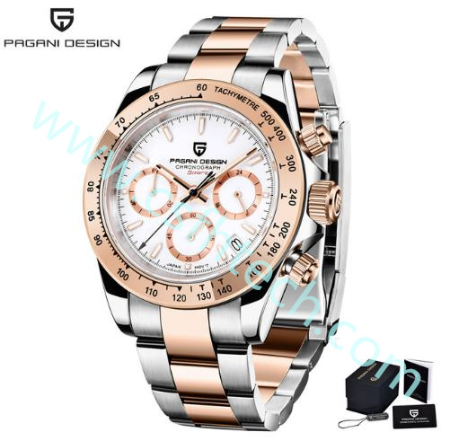 Csfhtech 2020 New PAGANI DESIGN Mens Quartz Watches Automatic Date Luxury Gold Wristwatch Men Waterproof Chronograph Japan VK63 Clock man