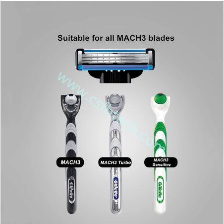 Csfhtech Original Mach3 Gillette 8pcs Razor Blades Men Shaving Razor Blade For Men Face Hair Remova Sharp 3-Layer Shaver Blade Tool