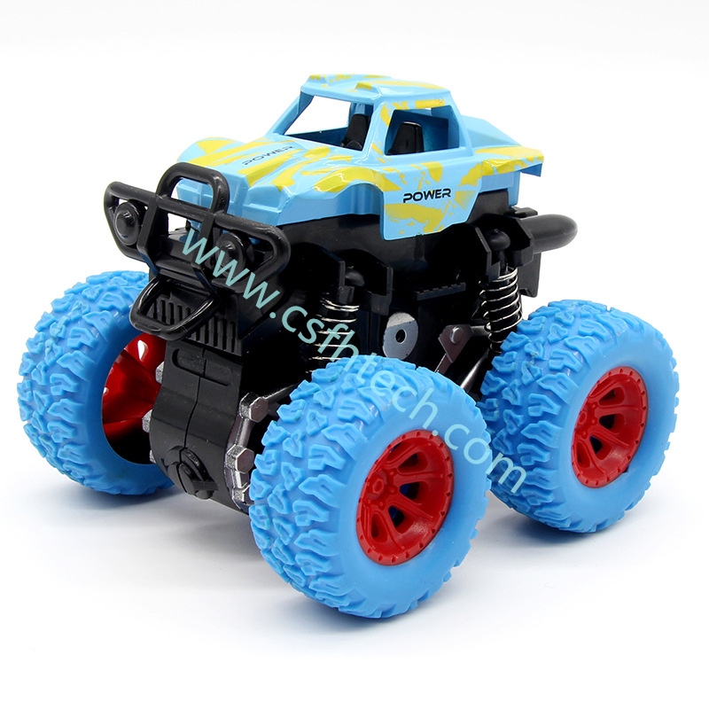 Csfhtech   Green Kids Truck Inertia SUV Friction Power Vehicles Baby Boys Super Blaze Car Children Gift Toy